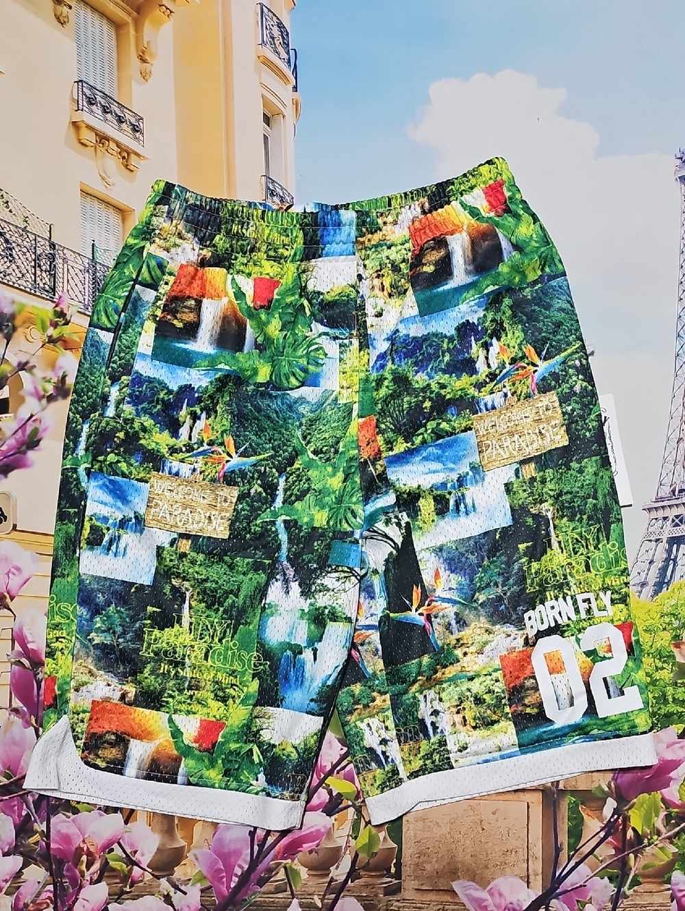Born Fly Graphic Shorts‎ Size Small New
